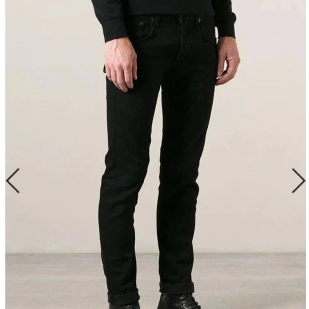 Rag & Bone Men’s Standard Issue Fit Extra Slim Black Skinny Jeans Size 32 - Picture 7 of 7